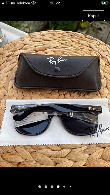  Beden Rayban siyah parlak walfere güneş gözlüğü