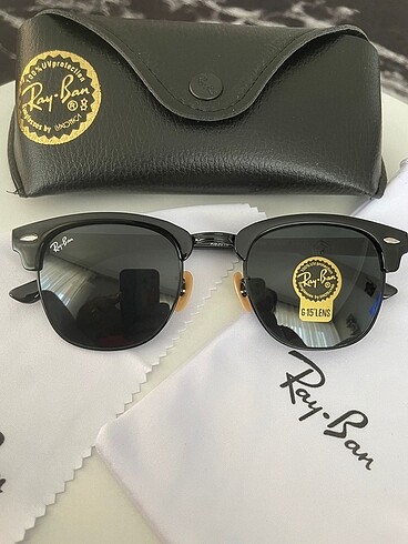 Rayban clupmaster siyah cam siyah çerçeve orginal ürün