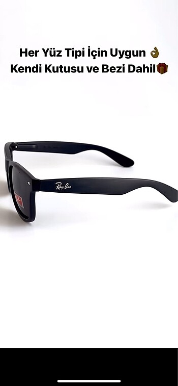 Beden rayban siyah mat wayfere model