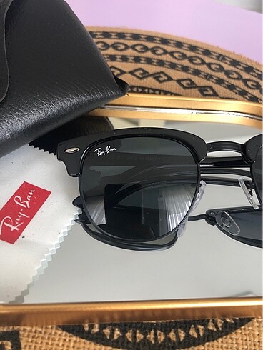 Beden Rayban siyah clupmaster orginal