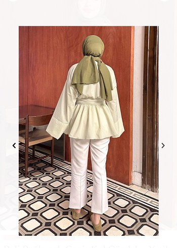 l Beden Beli bağlamalı gömlek