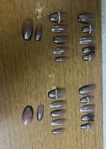 Pembe Parlak Tırnak Süslemeleri - Görsel 4