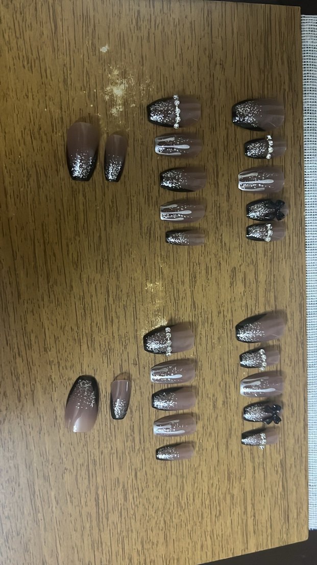 Pembe Parlak Tırnak Süslemeleri - Görsel 4