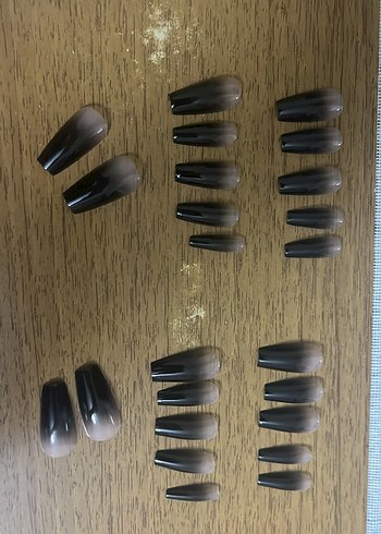 Siyah Ombre Tırnak Dekorasyonu - Görsel 4