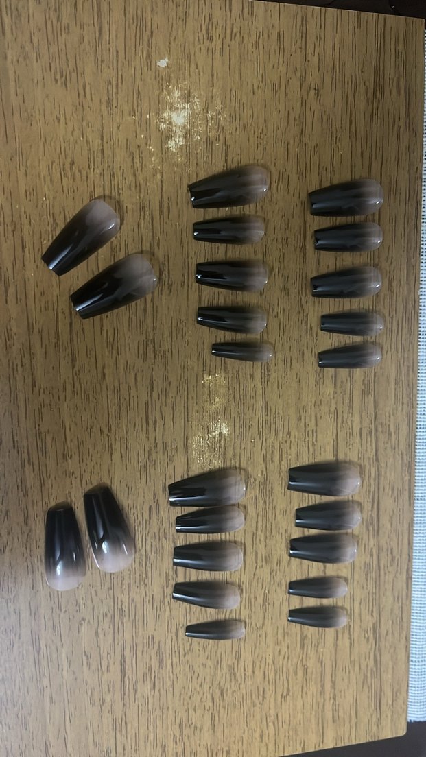 Siyah Ombre Tırnak Dekorasyonu - Görsel 4