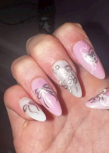 Pastel Pembe Takma Tırnak - Görsel 3