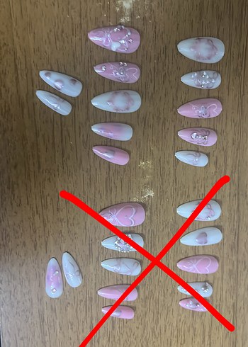 Pastel Pembe Takma Tırnak - Görsel 4