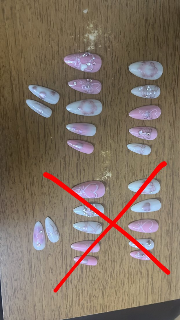 Pastel Pembe Takma Tırnak - Görsel 4