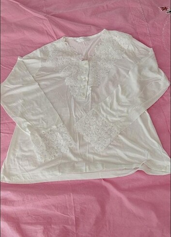 Dantelli pijama takımı