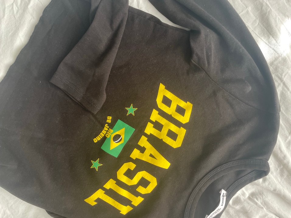 bershka Siyah Baskılı Uzun Kollu Kadın bluz - Görsel 3