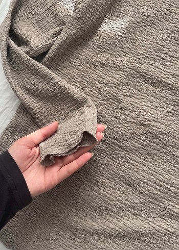 Bej Kadın Triko Balıkçı Yaka bluz - Görsel 3