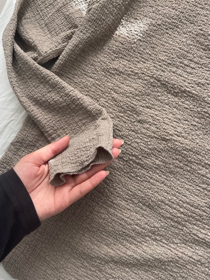 Bej Kadın Triko Balıkçı Yaka bluz - Görsel 3