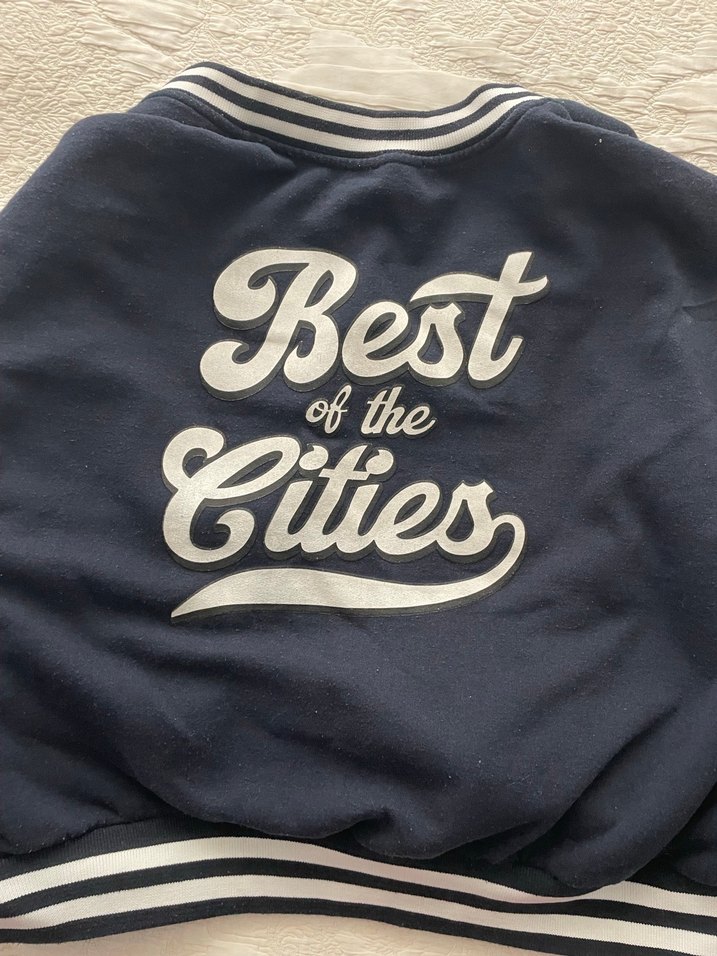 Düğmeli Lacivert Kadın Bomber Ceket - Görsel 4