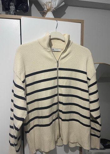 zara Çizgili Kazak - Görsel 2