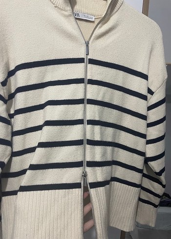 zara Çizgili Kazak - Görsel 3