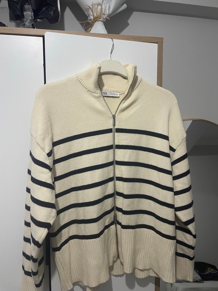 zara Çizgili Kazak - Görsel 2