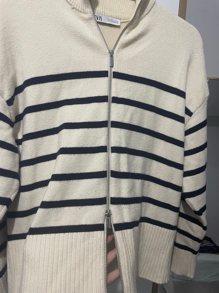 zara Çizgili Kazak - Görsel 3