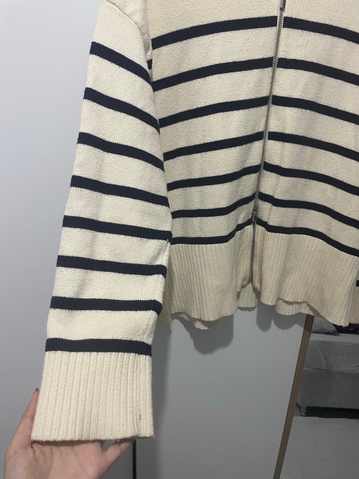 zara Çizgili Kazak - Görsel 4