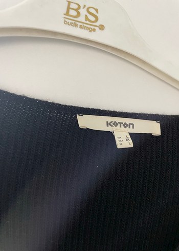 Siyah V Yaka Örgü Kadın Kazak - Görsel 2