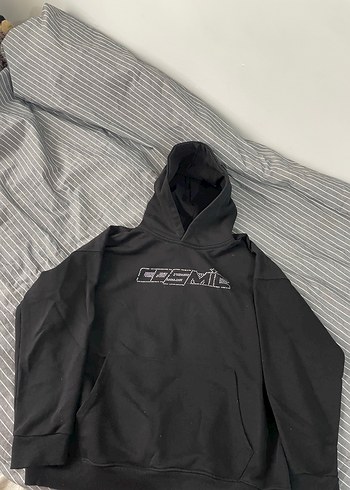 siyahh taşlı sweat - Görsel 2