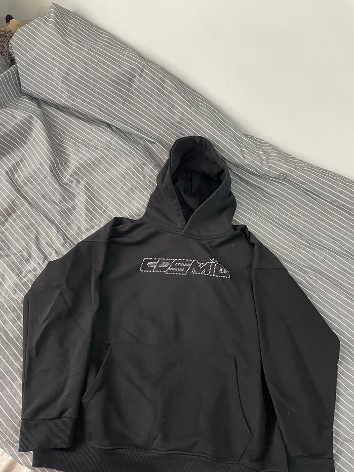 siyahh taşlı sweat - Görsel 2