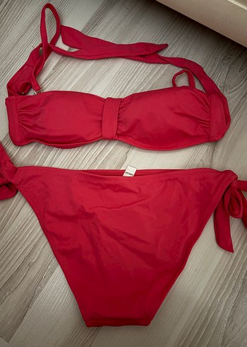 Pembe İpli Kadın Bikini Takımı - Görsel 2