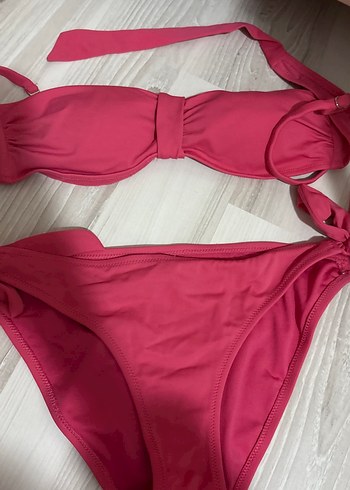 Pembe İpli Kadın Bikini Takımı - Görsel 3