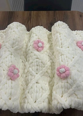 Puffy Pie Puffy çiçekli çift kişilik battaniye
