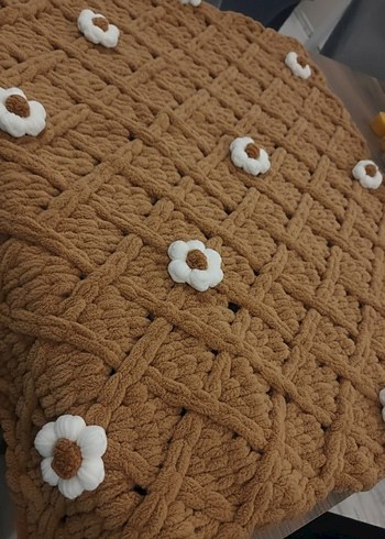 Puffy Çiçekli Bebek battaniyesi - Görsel 4