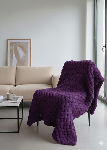 Puffy çapraz model bebek battaniyesi - Görsel 9