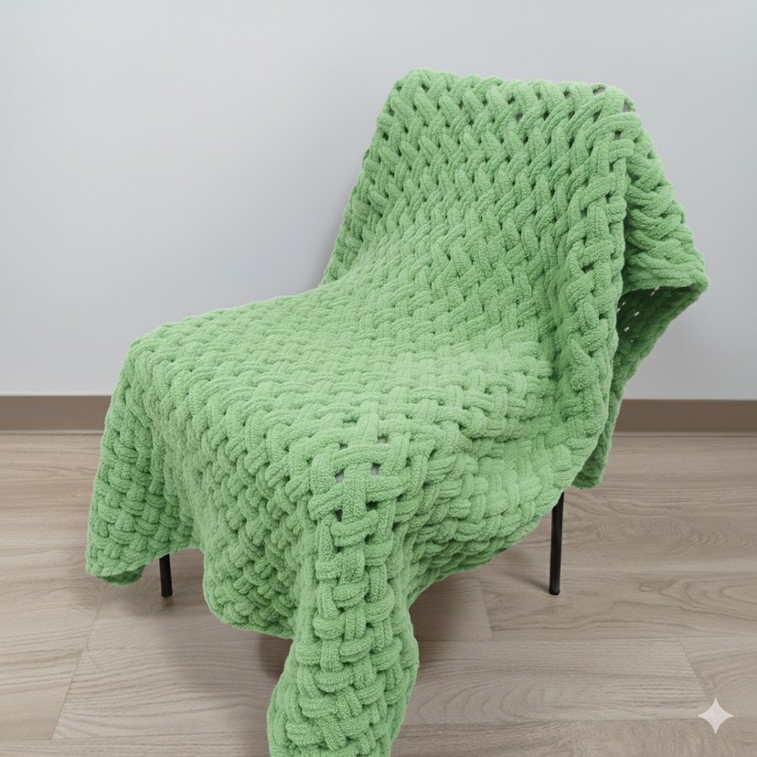 Puffy çapraz model bebek battaniyesi - Görsel 4