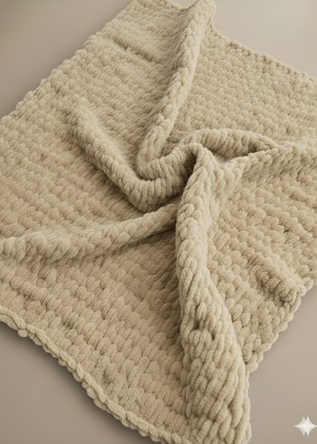 Puffy Düz Model Bebek battaniyesi - Görsel 6