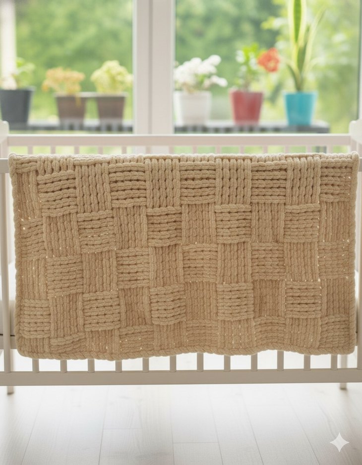 Puffy küp şeker modeli bebek battaniyesi - Görsel 4