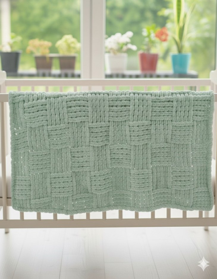 Puffy küp şeker modeli bebek battaniyesi - Görsel 2