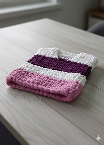 Puffy çocuk süveter - Görsel 6