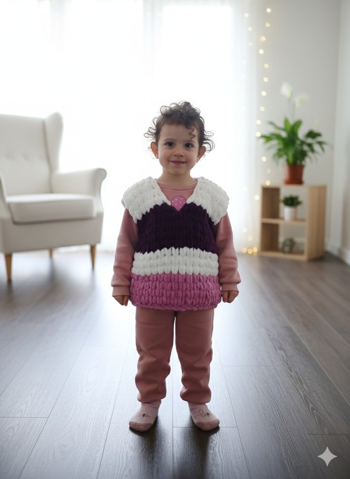 Puffy çocuk süveter - Görsel 3