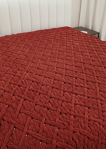 Puffy çift kişilik battaniye ( baklava modeli) - Görsel 4