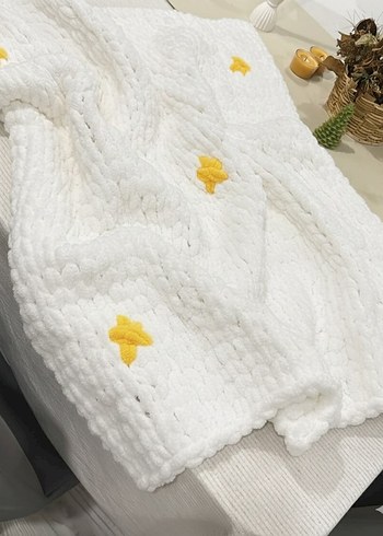 Puffy yıldızlı bebek battaniyesi - Görsel 10
