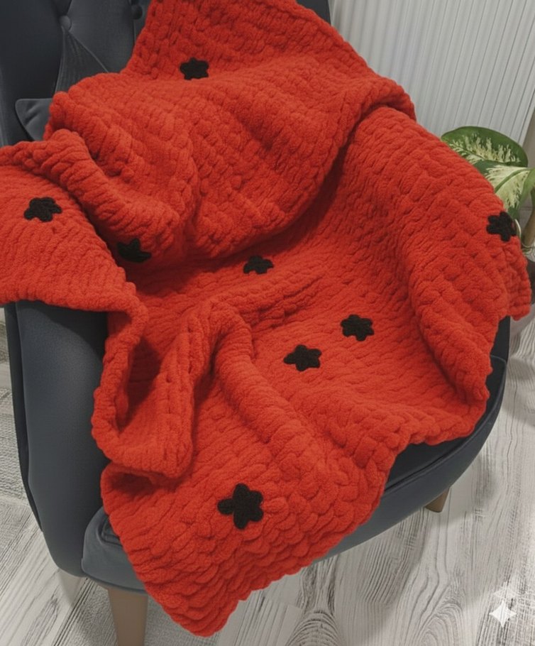 Puffy yıldızlı bebek battaniyesi - Görsel 3