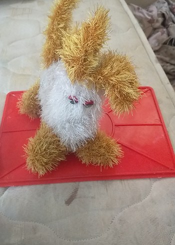 Renkli kahverengi peluş oyuncak köpek - Görsel 2