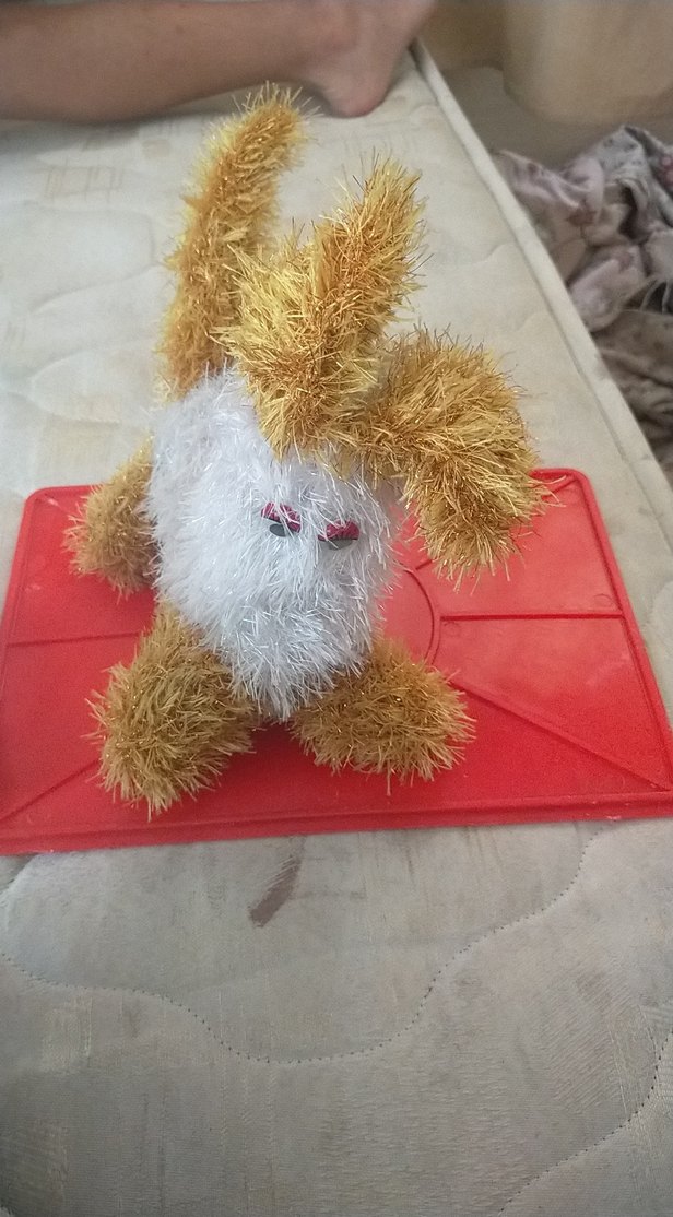 Renkli kahverengi peluş oyuncak köpek - Görsel 2