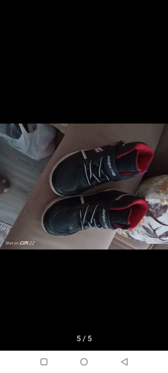 Erkek Çocuk BJ taraftar Siyah Sneaker Bot Velcro - Görsel 3