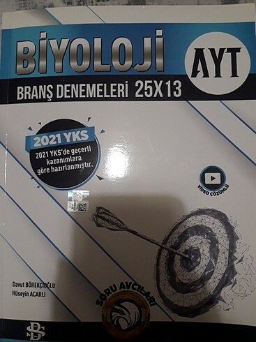 AYT BIYOLOJI DENEMESI BILGI SARMAL YAYINLARI