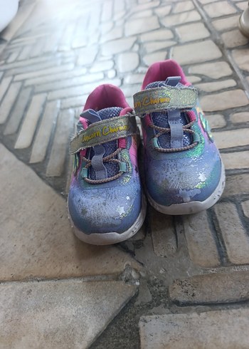 skechers Kız Çocuk Çok Renkli Işıklı Spor Ayakkabı - Görsel 5