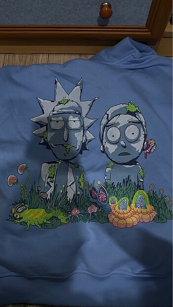 m Beden mavi Renk Rick and morty sweatshirt