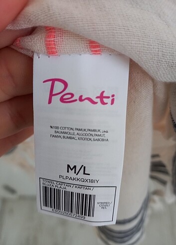 l Beden PENTİ PLAJ ELBİSESİ M/L