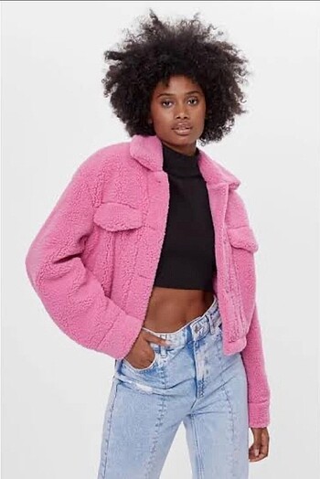 BERSHKA PELUŞ CEKET