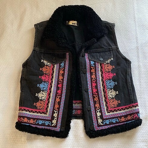 topshop denim yelek