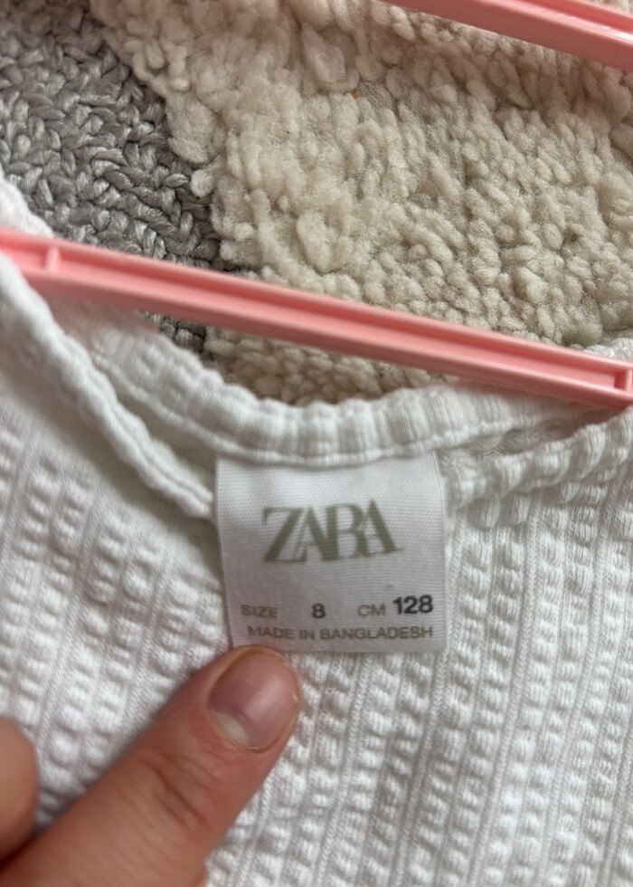 Beyaz Zara elbise - Görsel 3