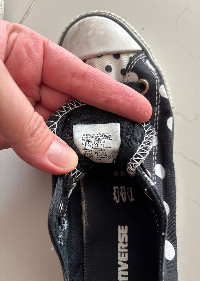 Kız çocuk converse 31 numara - Görsel 4